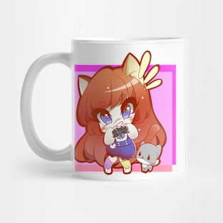 Gamer Girl Chibi Cat Catgirl Video Game Mug